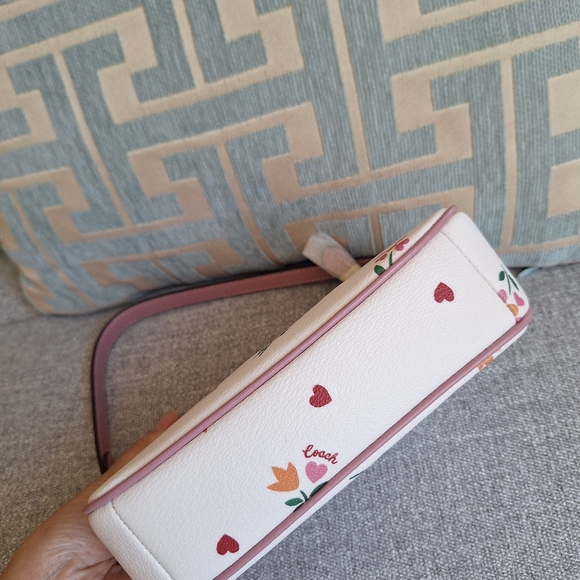 NWT Coach  Nolita 19 In Signature Canvas With Heart Petal Print+ extende… - Picture 12 of 12